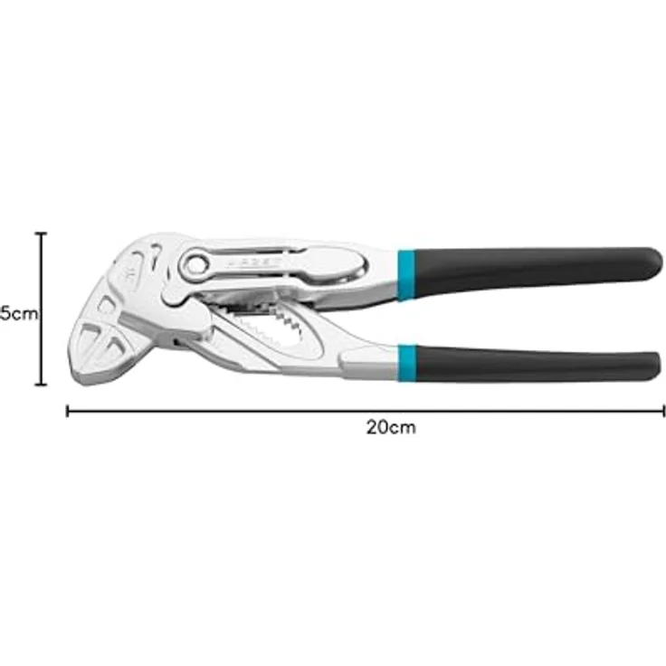 HAZET Zangenschlüssel Hazet 762-12 Zangenschlüssel 26 mm 125 mm, verchromt, mit laserbeschrifteter Skalierung und doppelte Tauchbeschichtung – Bild 9