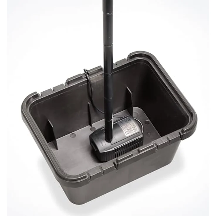 Esotec Solar Teichfilter Professional 8W, 380 l/h Tauchpumpe für Gartenteiche bis 1000 l inkl. Filterbox und Solarmodul – Bild 6