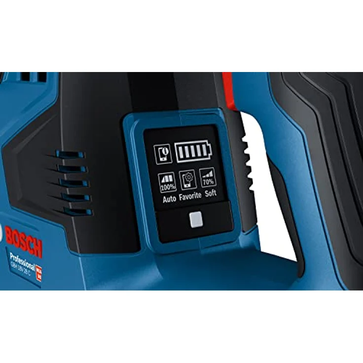 Bosch Professional 18V System Akku Bohrhammer GBH 18V-28 C (1025 Watt, 3.3 Joule, SDS plus, max Bohren 30 mm, Bürstenloser Motor, Vibration Control, KickBack Control, hammer Bohr, ohne Akku, L-BOXX) – Bild 5