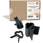 ECENCE EN 60x Pflanzenclips Pflanzenklammern für Tomaten, groß Reben, Rosen, Rankhilfe für Kletterpf