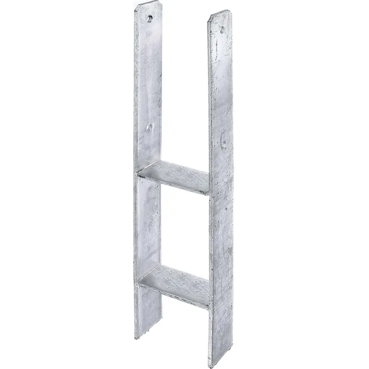 Alberts H-Pfostenträger | feuerverzinkt | lichte Breite 116 mm | Gesamthöhe 800 mm | Materialstärke 6 mm 
(213916)