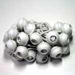 100 Stück Set Gummischlaufen Spanngummis zum Befestigen von Planen - Zeltgummis Expanderschlingen Bungees Spanner Planenspanner für Partyzelt