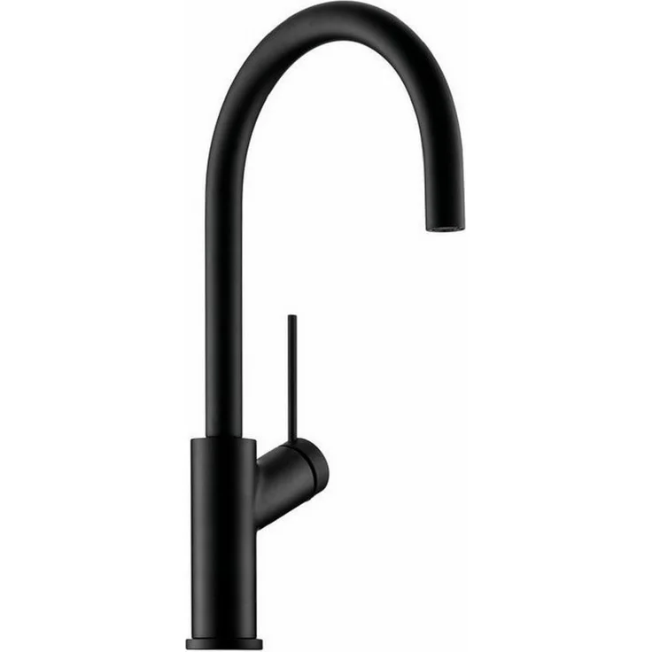 Naber Einhebelmischer Linea Mio 1, Hochdruck-Spültischarmatur, schwenkbar, schwarz matt