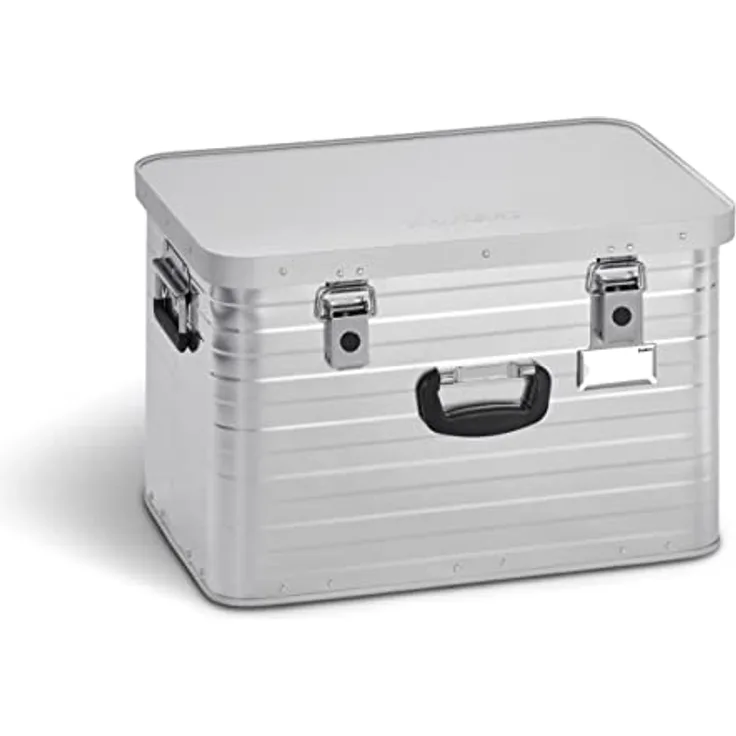 Enders® Alubox TORONTO 63 L - Aluminiumbox mit 1 mm Wandstärke, extra stabil - spritzwasser- und staubdicht, stapelbar - Alukiste einsetzbar als Transportbox, Lagerbox, Werkzeugkiste - Aluminium Box