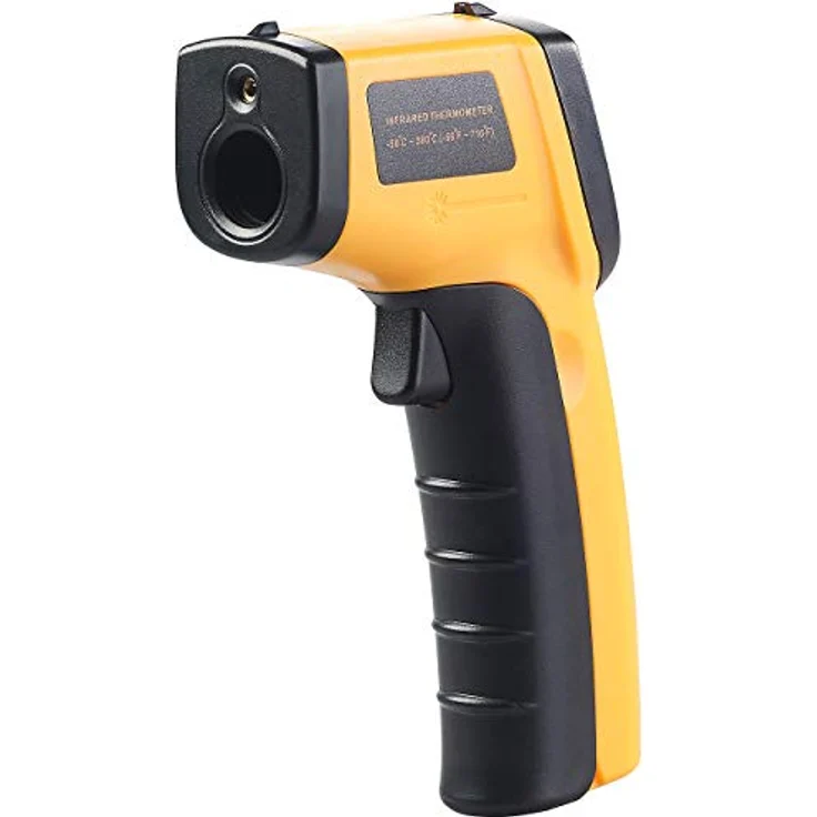AGT Laserthermometer: Berührungsloses Infrarot-Thermometer mit Laserpointer, -50 bis +380 °C (Infrarot Temperaturmessgerät, Laser Thermometer Küche, Heizungsthermostat) – Bild 3