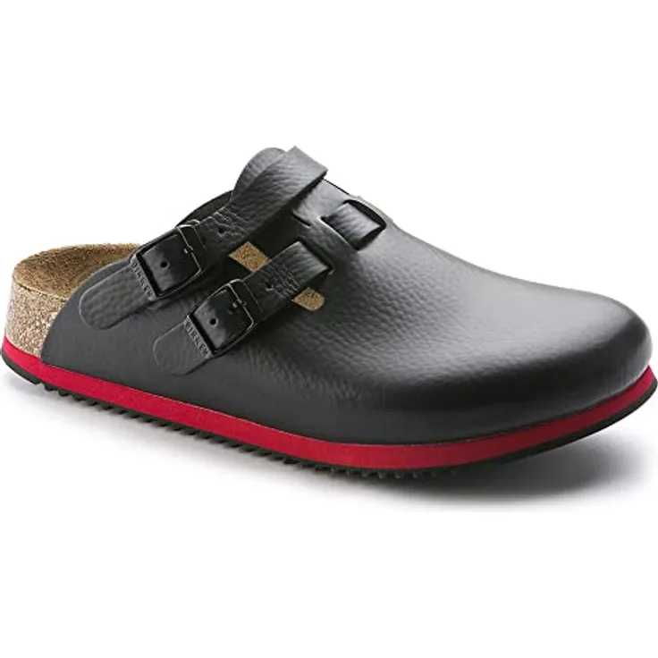 Birkenstock Professional Kay Leder Softfootbed, Herren Clogs, Schwarz (Black), 44