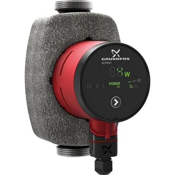 Grundfos Alpha1 Hocheffizienz Umwälzpumpe, Edelstahl, 25-40N, 180mm, PN 10, max. 110°C, IPX4