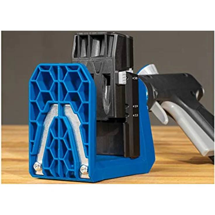 KREG Pocket Hole Jig 520 PRO Taschenloch Bohrschablone ( KPHJ520PRO ) + Stufenbohrer + Bit + Schrauben + Zwinge – Bild 5