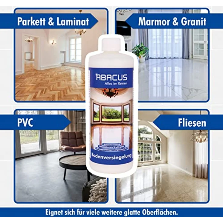 Reinigung & Bodenversiegelung Set (7214) - Bodenreiniger Fussbodenreiniger Kraftreiniger Fliesenreiniger Laminatreiniger – Bild 3