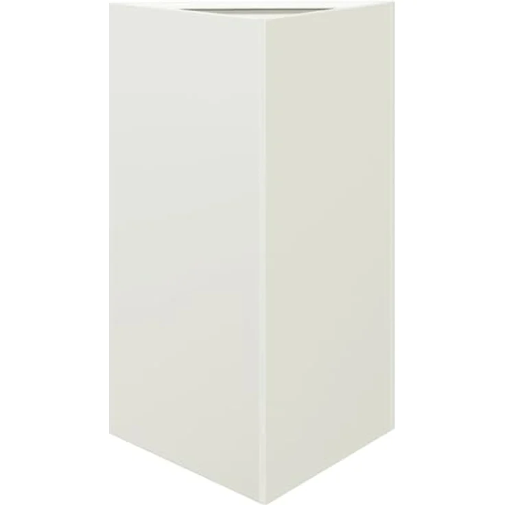 vidaXL Pflanzkübel 2 STK. Weiß Dreieckig 50x43x75 cm Stahl, rostbeständig und stabil – Bild 5