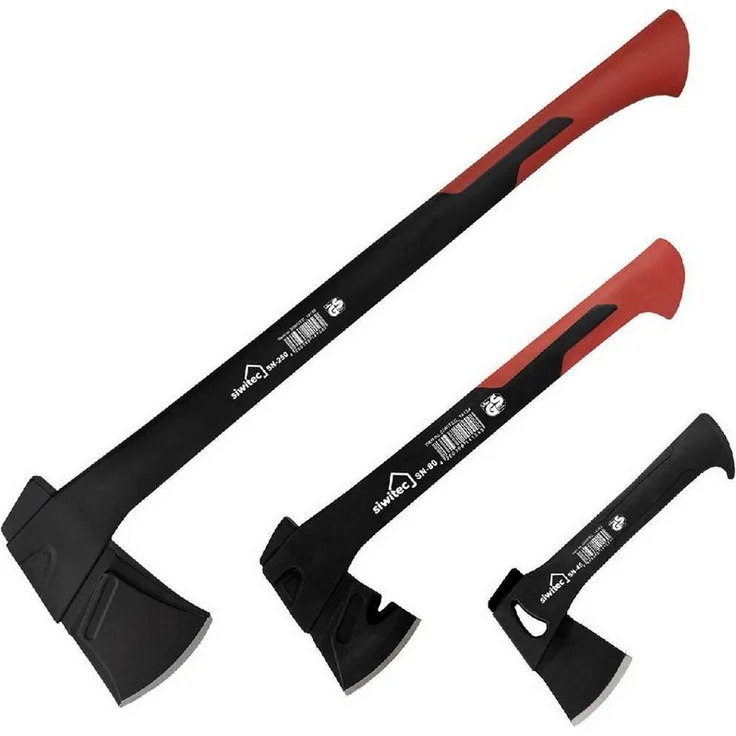 siwitec Axt Set SN-80 & SN-250 inkl. Schutzhülle und optional Axt-Schärfer, 4-in-1 Schärfer erhältlich – Bild 1