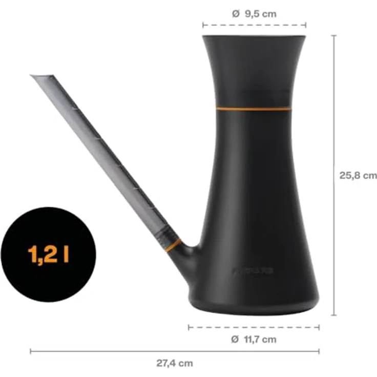 Fiskars Gießkanne, sanfte Präzision mit 1.2 l Volumenangabe, transparent - Preisvergleich – Bild 3