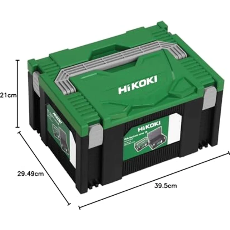 Hitachi Hikoki Transportkoffer, 295x395x210 mm, Grün Schwarz – Bild 4