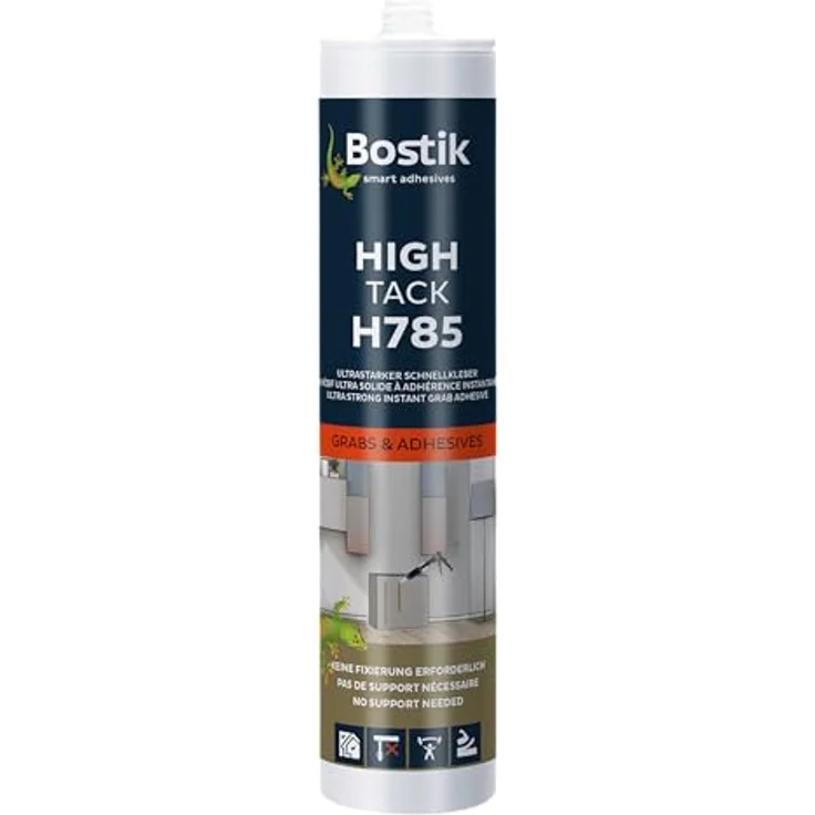 BOSTIK H785 HighTack, Montagekleber Extrem Stark mit hoher Anfangshaftung, 450g, weiss – Bild 2