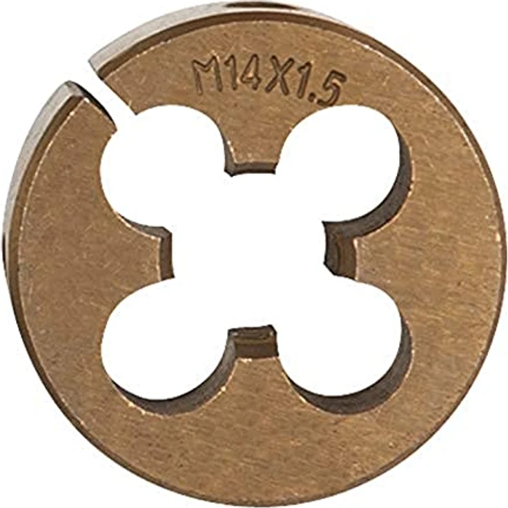 KS Tools 150.1526 HSS TIN Schneideisen, M14x1,50 - Hochwertiges Schneideisen für präzises Gewindeschneiden – Bild 1