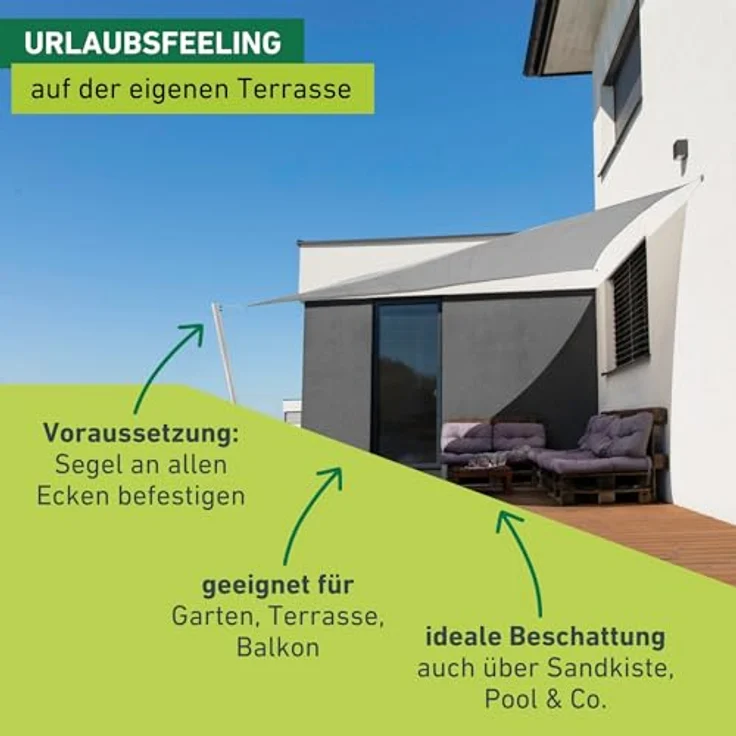 Windhager Sun Sail ELBA Dreieck – Bild 5