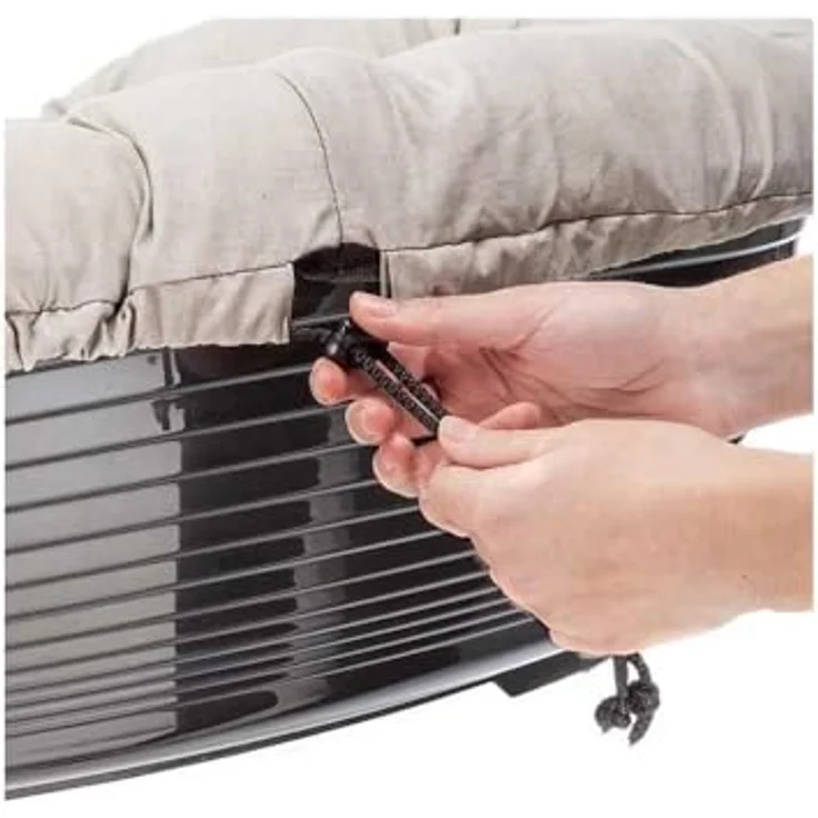 Ferplast Hundebett Sofa' 6, Kunststoffkorb mit waschbarem gepolstertem Kissen, 73 x 55 x h 27 cm, für Hunde und Katzen – Bild 4