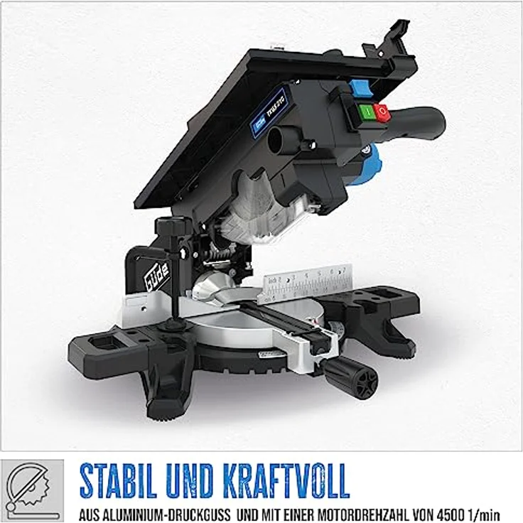 Güde Tisch- & Kappsäge TKGS 210 (2 in 1, Kapp- und Gehrungssäge & Tischkreissäge, 1500 Watt, 210 mm Sägeblatt, Laser) – Bild 5