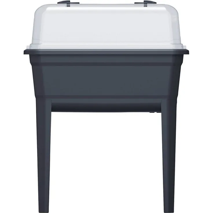 Prosperplast Hochbeet Respana Ecoline, 3in1 Set aus Kunststoff, anthrazit, BxTxH: 59,6x36,8x75,3 cm, Fassungsvermögen 30 l