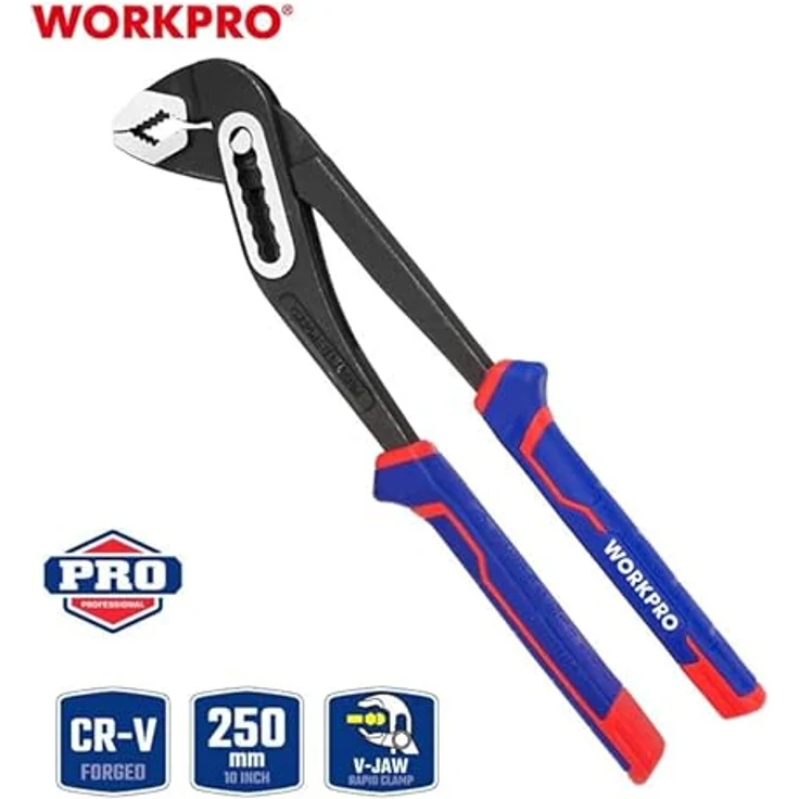 WORKPRO WP231028 250MM CR-V Profi Fortzange aus Chrom-Vanadium-Carbon-Stahl,  robust und langlebig – Bild 2