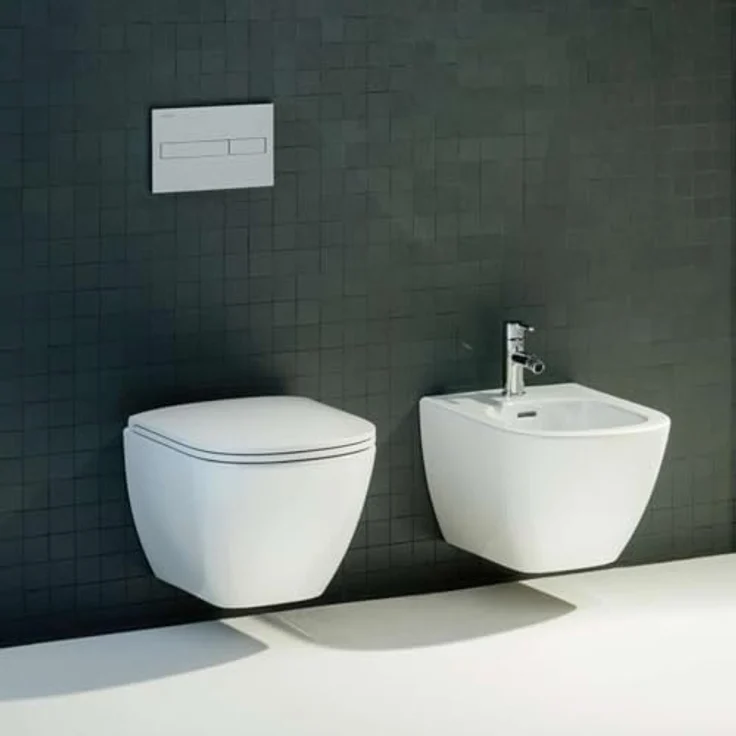 Laufen Wand-WC Kompakt LUA tief 360x490mm weiß, spülrandlos, inkl. Montageset EasyFit, für 4,5 / 3 l Spülung – Bild 3