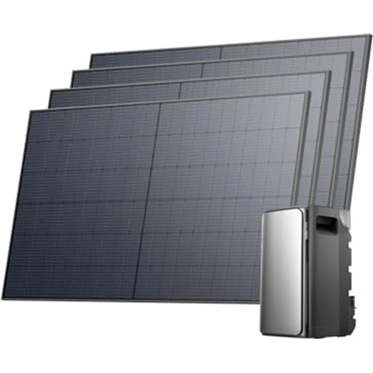 EcoFlow STREAM Ultra Balkonkraftwerk, 2080W mit 1,92kWh Speicher und 4x 520W Solarpanels – Bild 2