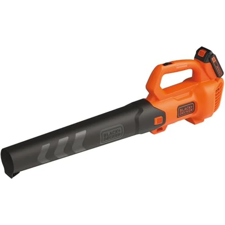 Black und Decker Akku-Axial-Gebläse BCBL200L-QW, 18Volt Laubgebläse, orange-schwarz Laubbläser – Bild 2