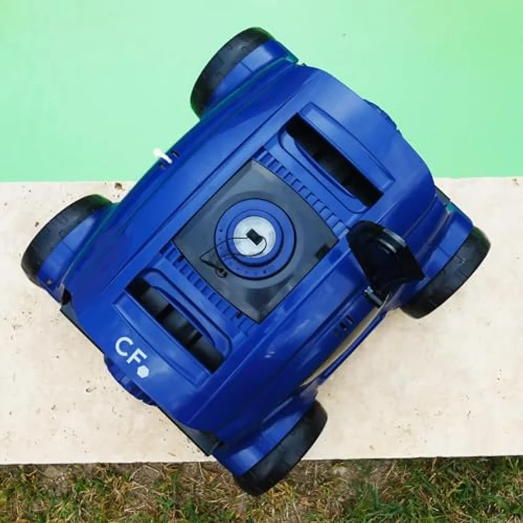 CF Reinigungsroboter Bodensauger Planet Pool blau inkl. Ladekabel, für Pools bis 100m², kabellos, schneller Reinigungszyklus – Bild 2