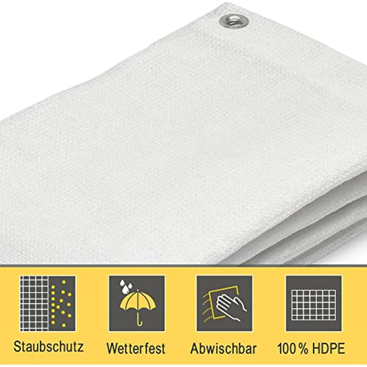 Sol Royal SolVision HDPE Balkonumspannung HB2 300x90cm Weiß – Bild 5