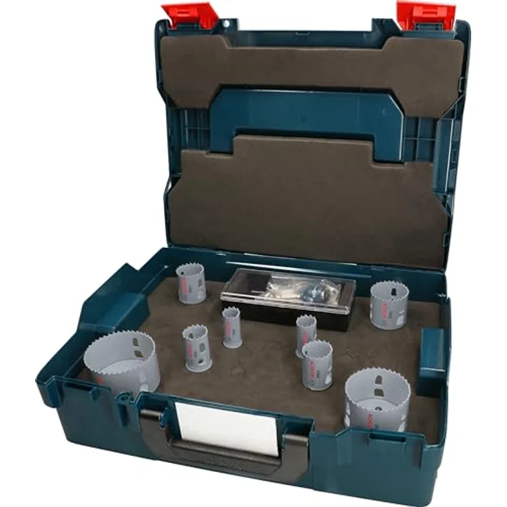 Bosch 11x PRO Multi Material Power Change Plus Lochsäge-Set – L-Boxx, für Weichholz, Trockenbauwand, Ø 22, 25, 30, 35, 40, 51, 68, 83 mm, Professional Zubehör Bohrmaschine/Schrauber – Bild 1