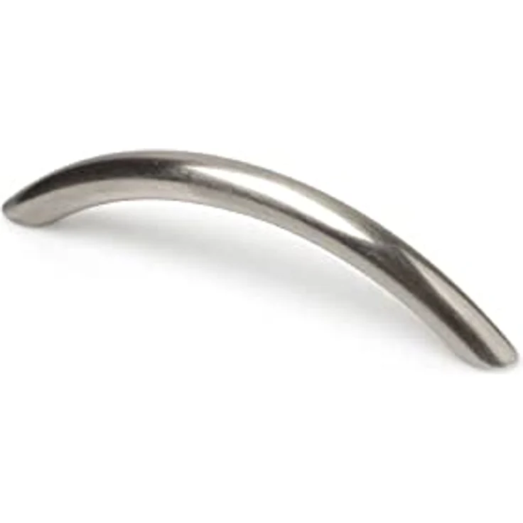 REI Zamak-Schrankgriffe Mod. 153, Blisterpackung mit 4 Griffen in Nickel satiniert, 96 mm Abstand zwischen den Punkten – Bild 2