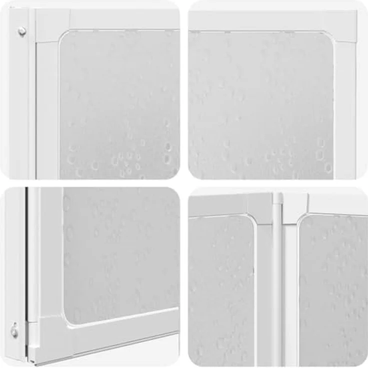 vidaXL Badewannen Faltwand Duschabtrennung 141 x 132 cm – Bild 7