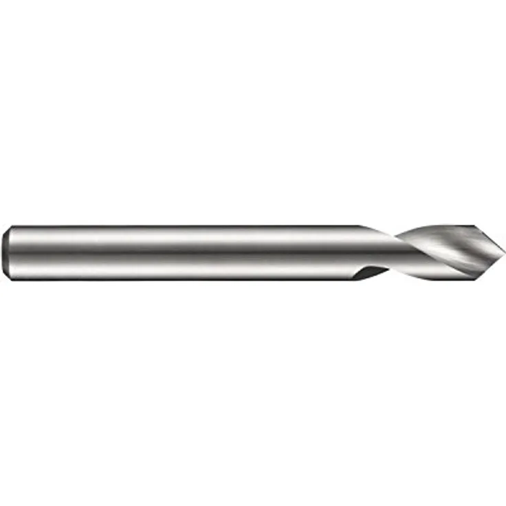 Dormer R12310.0 Hartmetall 90° kurze Spektivbohrer, präziser Spitzenwinkel, helle Oberfläche, 10,00 x 89 mm