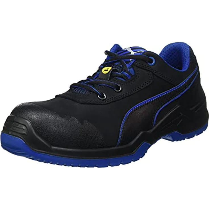 PUMA Safety Argon Blue Low 644220-48 ESD Sicherheitsschuh S3 Groeße: 48 Schwarz, Blau 1 Paar, 48 EU