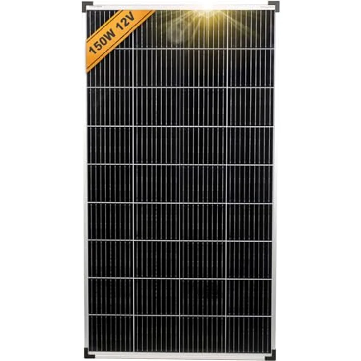 enjoy solar Eco Line ES150M36, Monokristallines PERC Solarmodul 150W, TÜV-zertifiziert, ideal für Garten und Wohnmobil – Bild 1