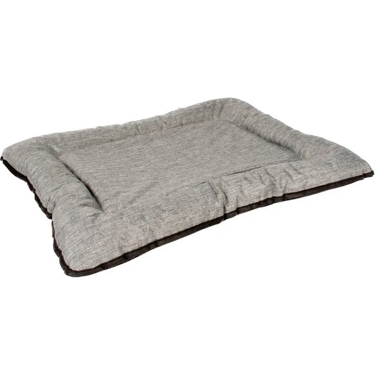 DUVO+ Bench Hundekissen, bequeme Boxenauflage aus wasserabweisendem Oxford-Gewebe, grau