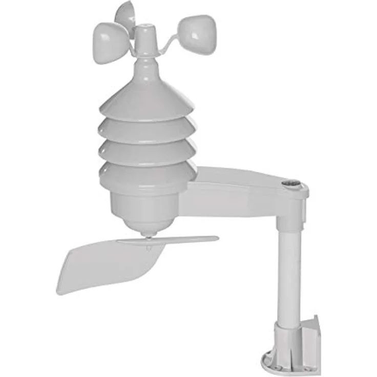 EMOS E06016 Drahtloser Windsensor für Wetterstation E6016, misst Windrichtung und -geschwindigkeit, Weiß
