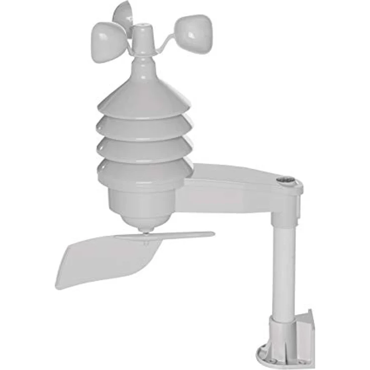 EMOS E06016 Drahtloser Windsensor für Wetterstation E6016, misst Windrichtung und -geschwindigkeit, Weiß – Bild 1