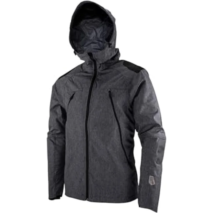 Leatt Velojacke MTB HydraDri 4.0, Damen Softshell-Jacke, wasserdicht und atmungsaktiv, Ride Adaptive Hood, grau, XXL – Bild 6