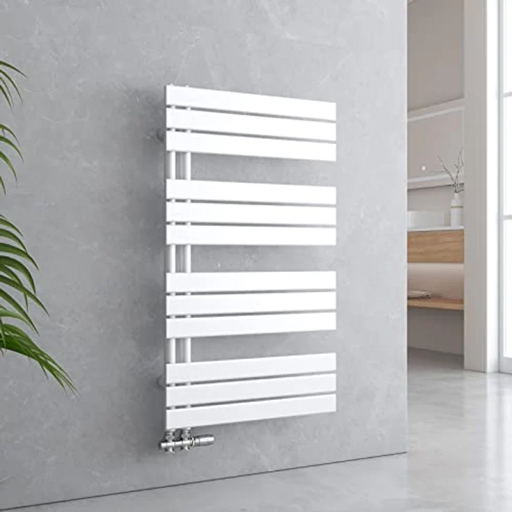 Hopibath Dusch-Falttür 180º Nischentür aus 5mm Sicherheitsglas, Alu-Bodenleiste & Magnetdichtleisten, H:185cm, B:75-120cm, raumsparend, verstellbar – Bild 1