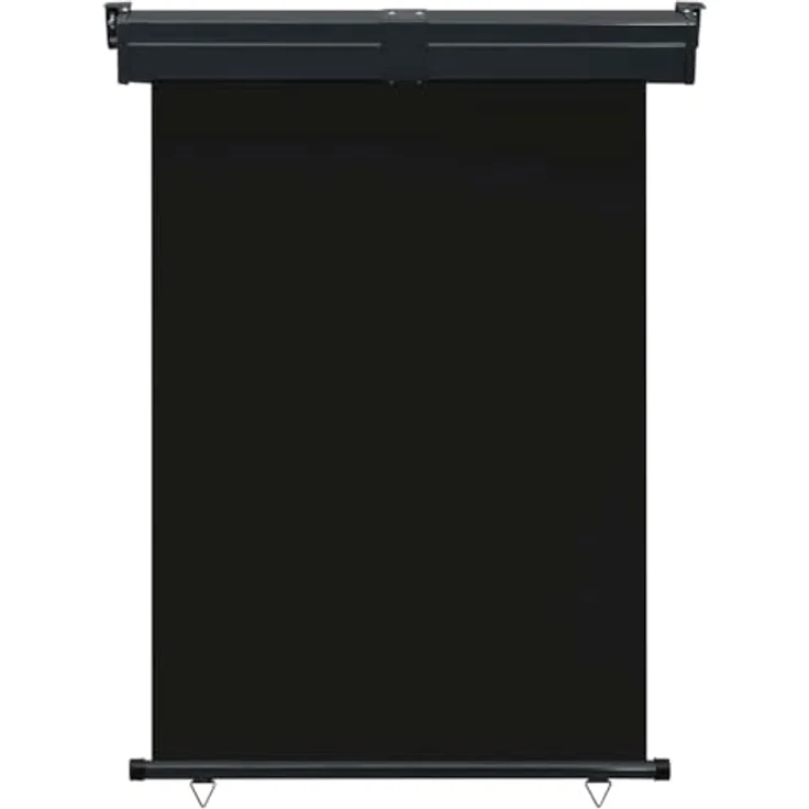 vidaXL Balkon-Seitenmarkise 120 × 250 cm Schwarz, UV-beständig und wasserbeständig, mit automatischem Einrollen – Bild 4