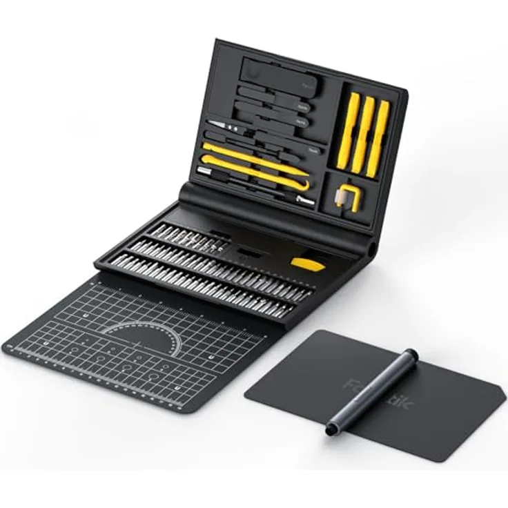 Fanttik E1 NEX Workstation Präzisions-Schraubendreher-Set, 64 magnetische Bits, 12 Reparaturwerkzeuge, 2 Drehmomentstufen, max. 3 N.m, für Telefon, Laptop, Kameras, Uhren