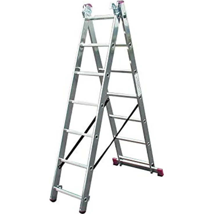 KRAUSE Corda Vielzweckleiter - 3x7 Sprossen, mit Treppenfunktion – Bild 6
