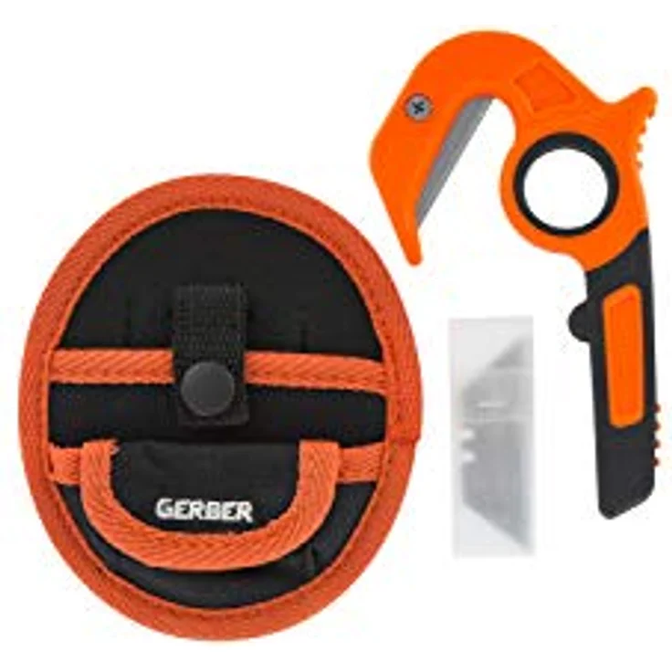 Gerber Vital Zip EAB Hunting Tool, Allzweckschneider mit ergonomischem Griff und Holster, orange – Bild 1