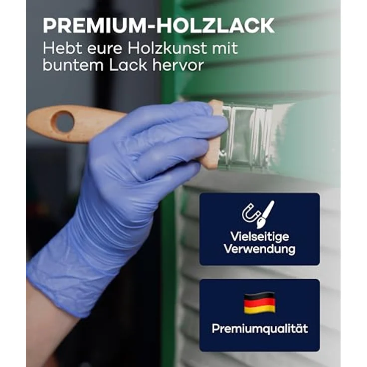 plid Acryl-Buntlack Buntlack in Hochglanz, für Innen- und Außenbereich, geeignet für Holz, PVC und Metall, 750 ml – Bild 3