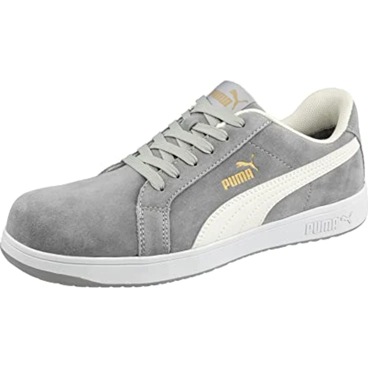 PUMA Safety ICONIC GREY LOW Arbeitsschuh S1PL, ESD, rutschhemmend, metallfrei, mit Fiberglaskappe und Durchtrittschutz – Bild 1