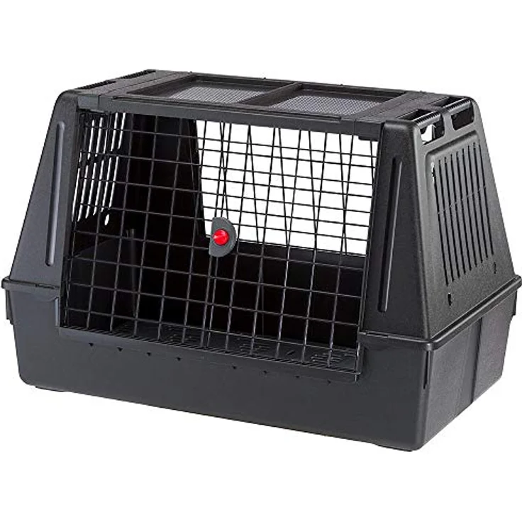 Ferplast Autotransportbox für Hunde Atlas CAR 100 Scenic, mit Sicherheitshaken, Hervorragende Belüftung – Bild 1