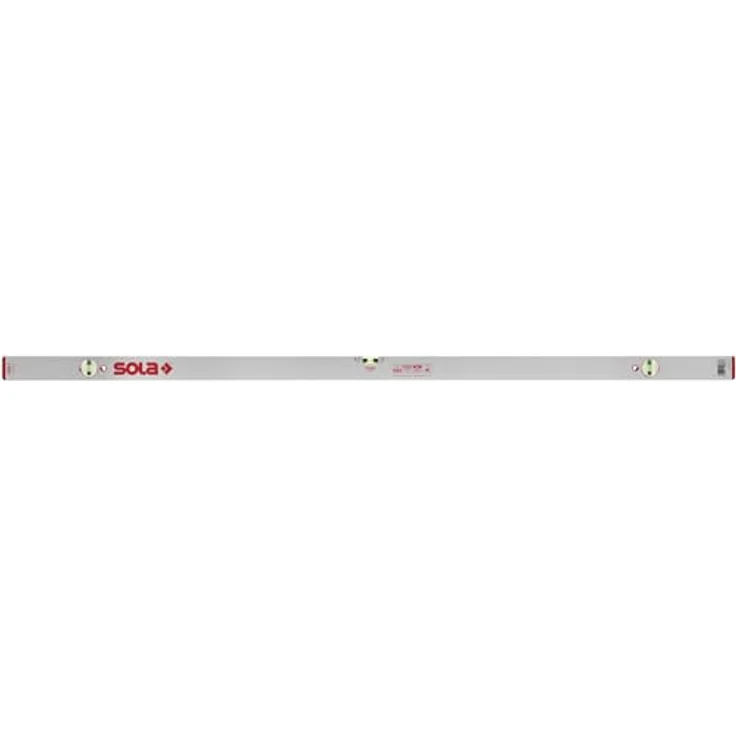 Sola AZB3 180 Wasserwaage 180 cm mit patentierter SOLA-FOCUS Libelle und bruchfesten Acrylglas-Blocklibellen – Bild 3