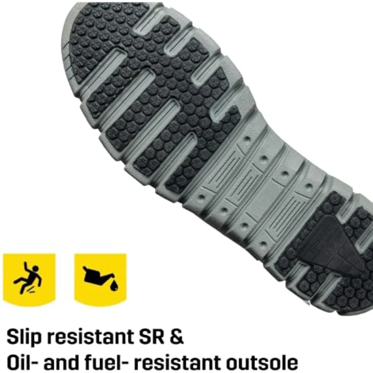 Safety Jogger LIGERO S1 P, leichter Sicherheitsschuh mit Luftzirkulationssystem und Stoßdämpfung, EU 35-48 – Bild 4