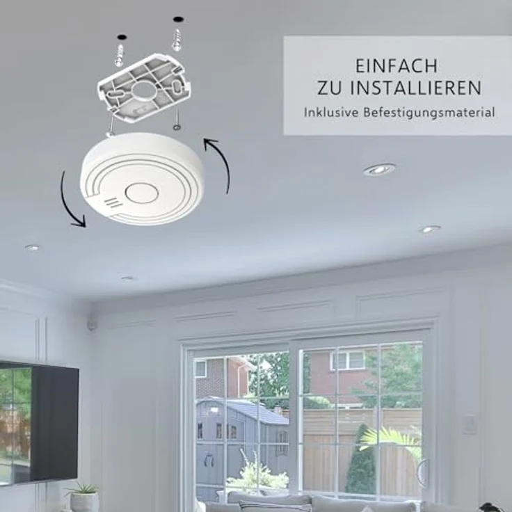 ELRO Rauchmelderset DIN 14604 mit 1-Jahres Batterie - 4x Brandschutz Detektoren – Bild 5